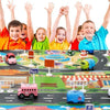 FunCity™ | Montessori Speelmat - Auto's en Verkeersborden - Verkeersinzicht voor Kinderen | Kleurrijke en Interactieve Speelmat | Geschikt voor Peuters en Kleuters