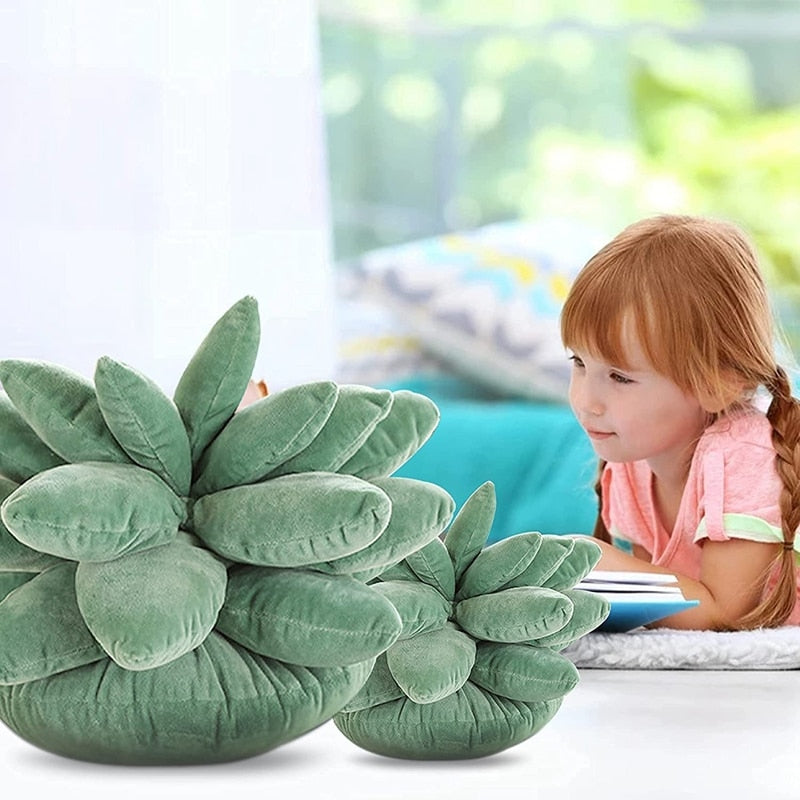 LushCush™ - Vetplant Sierkussen | Op Planten Geïnspireerde Decoratie - Schattig - Zacht -  Comfort - Fleurt elke Ruimte op - Perfect als Cadeau