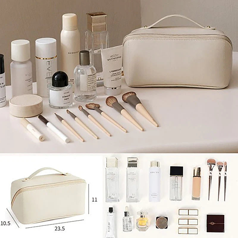 CosmetiBAG™ – Make-up Tas | Draagbaar - Voor Persoonlijke Spullen - Praktisch - Waterdicht | 100% Vegan Leer