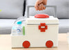 HappyPill™ - EHBO Kit | Alle EHBO Basisbenodigdheden in 1 Ambulance - Praktische Opbergvakken - Stevig - Goed Afsluitbaar