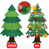 Afbeelding in Gallery-weergave laden, PlayXmasTree™ - Doe-het-zelf Kinder Kerstboom | Speel met je Gezin | Duurzaam Vilt | 100 cm met +20 decoraties