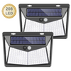 Afbeelding in Gallery-weergave laden, SolarWalls™ - Solar 208 LED Buitenlamp | Bewegingssensor - Werkt op Zonne-energie - Waterproof - Makkelijk te Installeren - Tuinverlichting