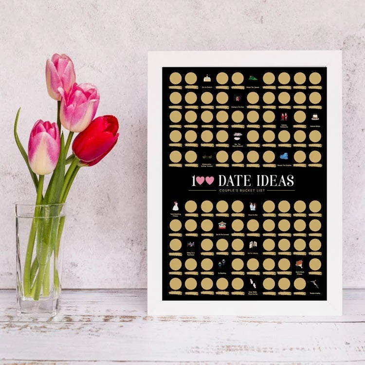 DateMore™ Date Kalender | 100 Superleuke Date Ideeën - Scratch Off - Perfect Cadeau