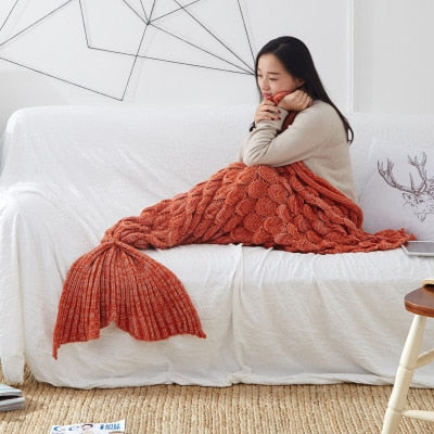 Handgemaakte Zeemeerminnen deken 🧜‍♀️ | Gezellig en verwarmend