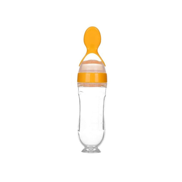 CleanSpoon™ - Baby Knijpfles🍼 l Lepelfles Baby | BPA Vrij | 90 ml