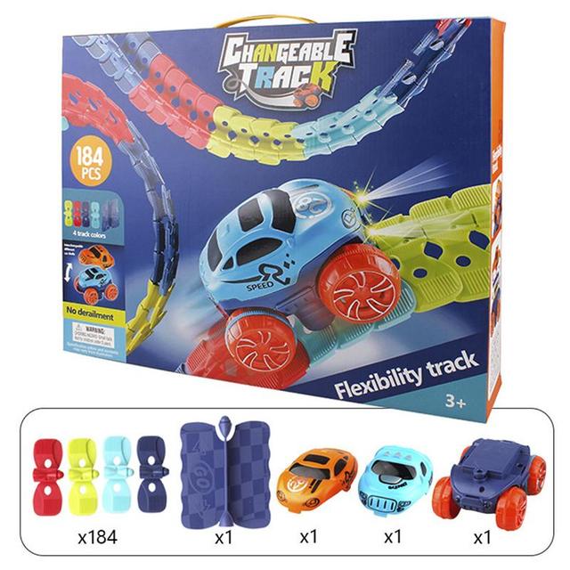 KidsPlay™ - 🧲Magnetische autospeelbaan l Speel - overal - in huis
